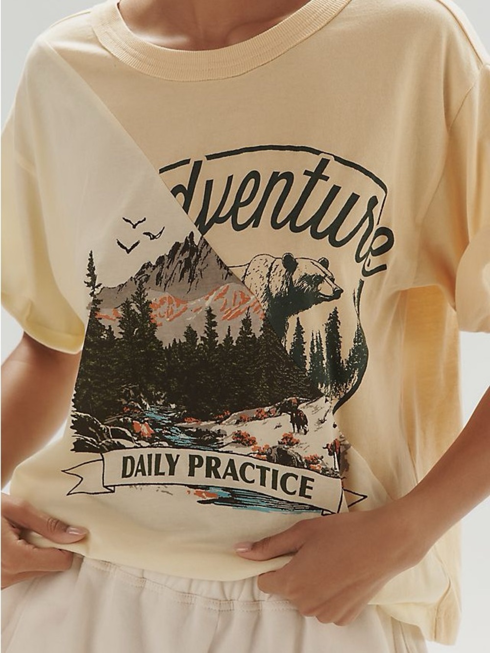 Anthropologie Daily Practice lantern graphic tee